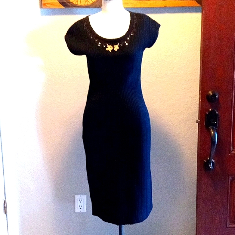 Black Knit Dress Size Small